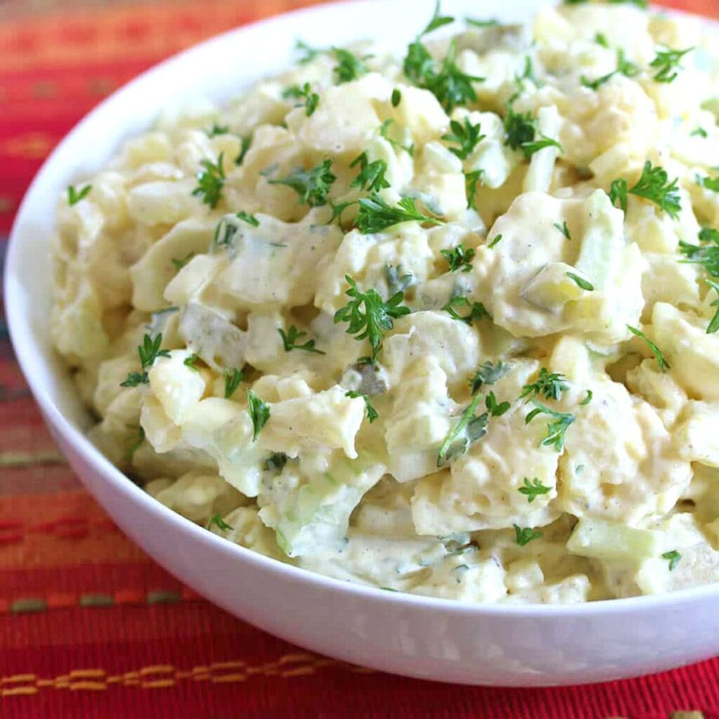 Picture showing Classic White Potatoes Salad