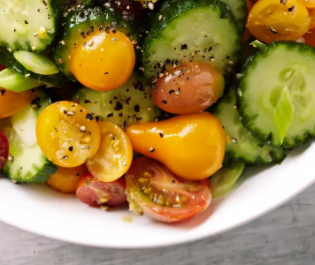 Cucumber Yellow Pear Tomato Recipe