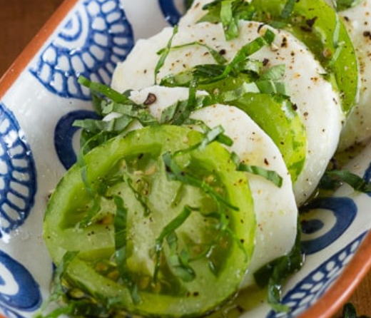 Picture of Green Zebra tomato Caprese Recipe