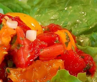 Summer Yellow Pear Tomato Salad Recipe