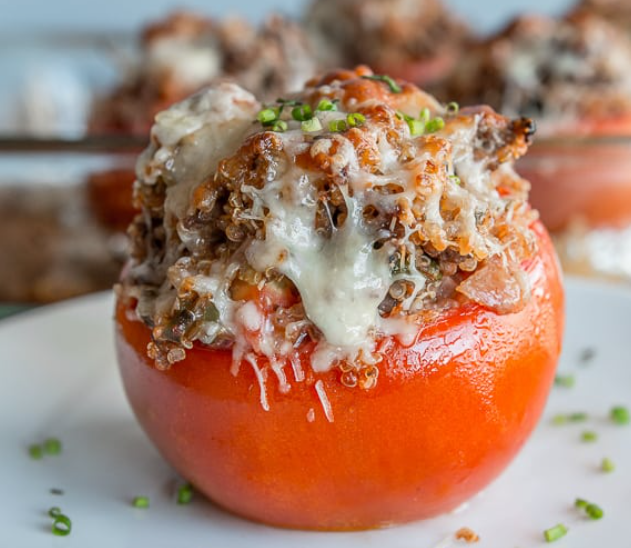 Picture of Stuffed Beefsteak Patio Tomato Recipe