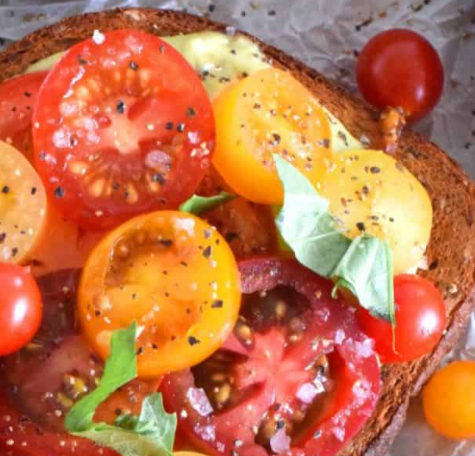 Picture of Toasted Patio Tomato Sandwich Recipe
