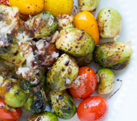 Balsamic Brussels Sprouts Tomatoes Recipe