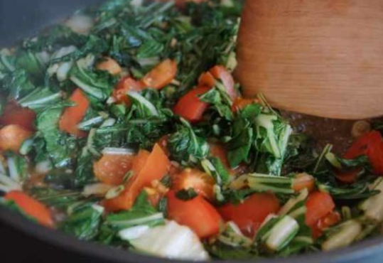 Bok Choy with Ginger Tomatoes Recipe