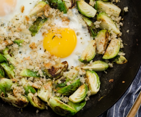 Fried Egg Brussels Sprouts Recipe