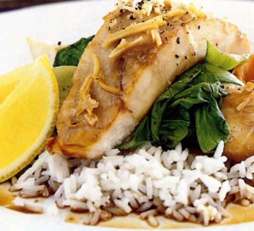 Garlic Ginger Fish Bok Choy Recipe