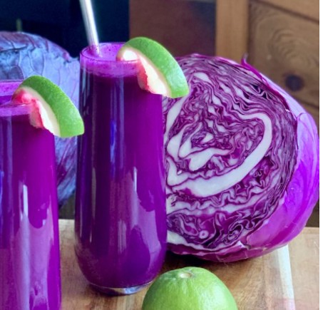 Purple Cabbage Antioxidant Juice Recipe