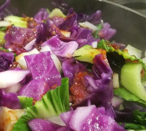 Red Cabbage Bok Choy Stir-fry Recipe