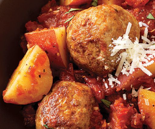 Saucy Skillet Meatballs Recipe