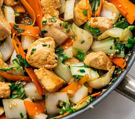 Stir Fried Chicken Bok Choy Recipe