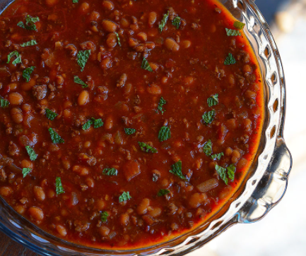 Baked Beans Steak Stew Recipe