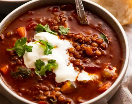 Beef Vegetable Soup Lentil Recipe