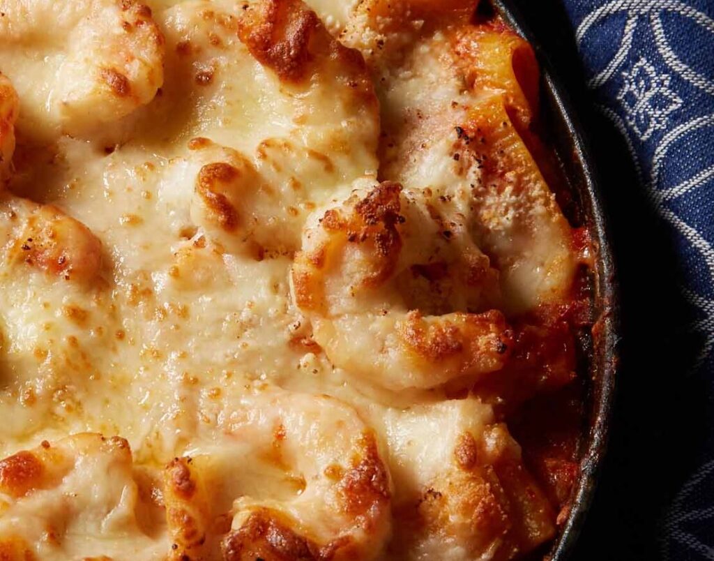 Cheese Pasta Shrimp Bake Recipe