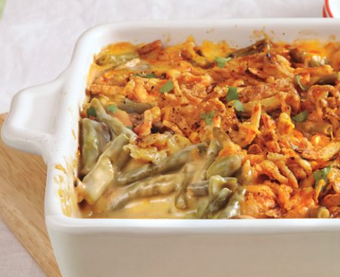 Cheesy Green Bean Casserole Recipe