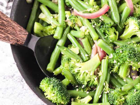 Green Bean Broccoli Stir Fry