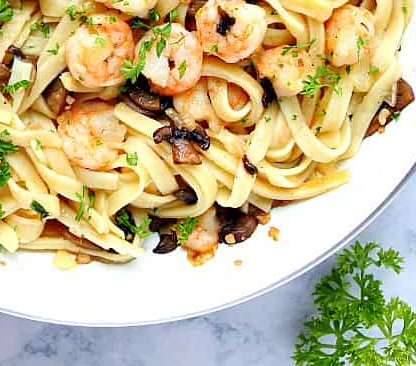 Mushroom Pasta Shrimp Recipe