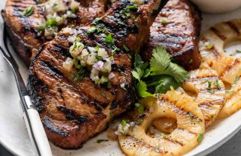 Pineapple Bone-in Pork Chops