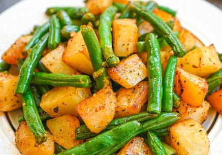 Roast Potatoes Green Beans Recipe