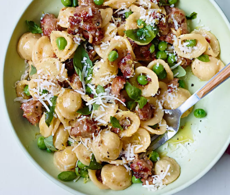 Italian Sausage Peas Pasta Recipe