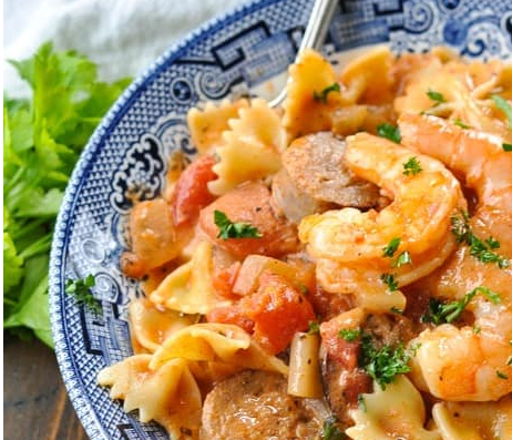 Sausage Shrimp Pasta Recipe