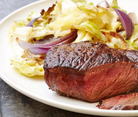 Steak Roasted Cabbage Recipe