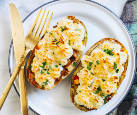 Twice Baked Lentil Pie Recipe