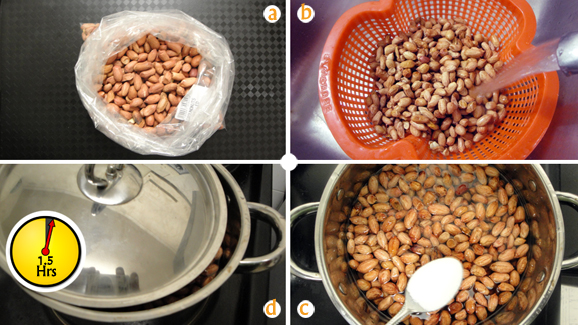 How to prepare boiled peanuts