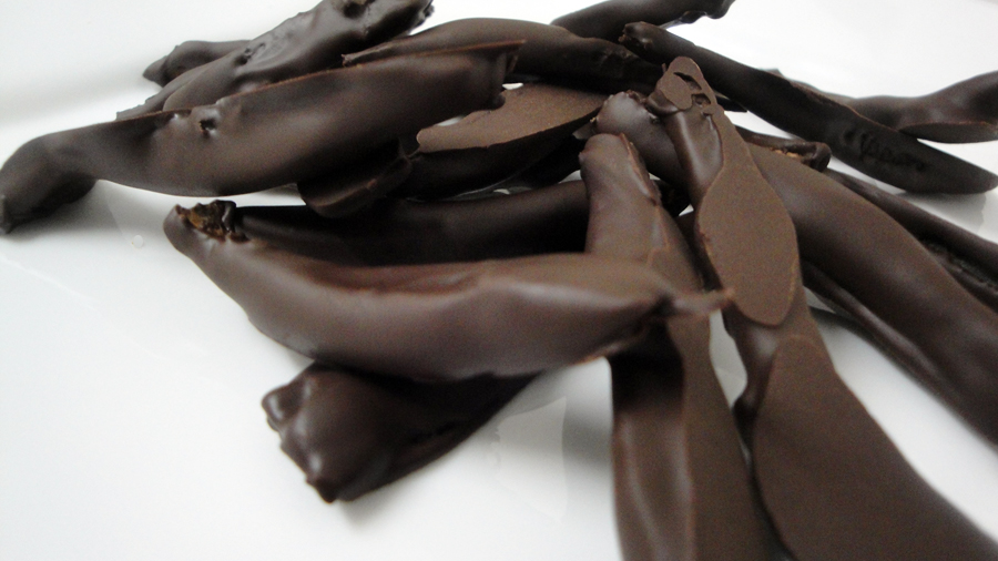 Chocolate coated candied Orange peel