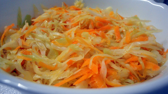 Simple Cabbage sauteed with Carrots