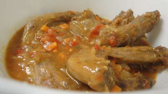 Chicken necks stew