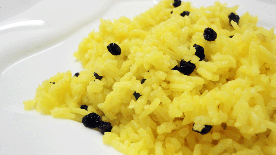 Yellow Rice with Currants