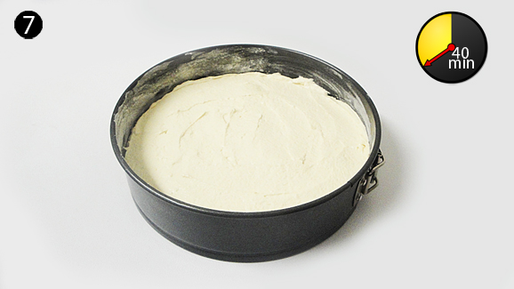 Grease and lightly dust your baking tin with flour. Pour batter into prepared baking tin and level out surface using table knife. Bake in preheated oven for 40 minutes.