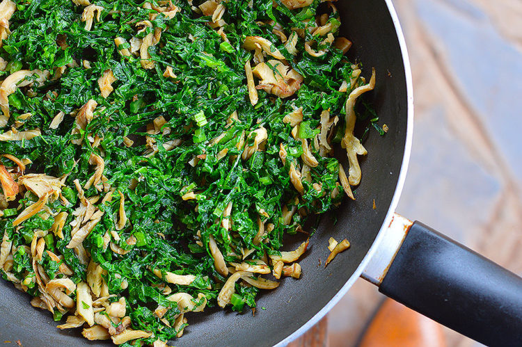 Zimbokitchen Mushroom Mustard Greens Mix