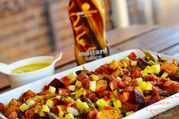 ZimboKitchen Warm Salad with Mustard Dressing