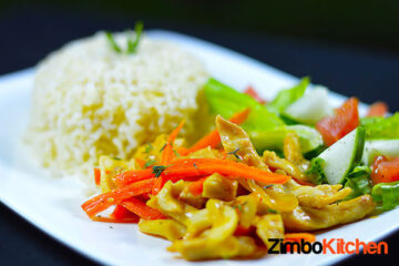 Zimbokitchen chicken and mushroom stir-fry