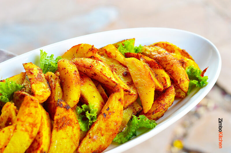 Veg Dal Masala Roasted Potato Wedges
